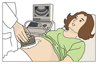 超音波機器はお腹の中の胎児を見るときにも使われている、安全装置です